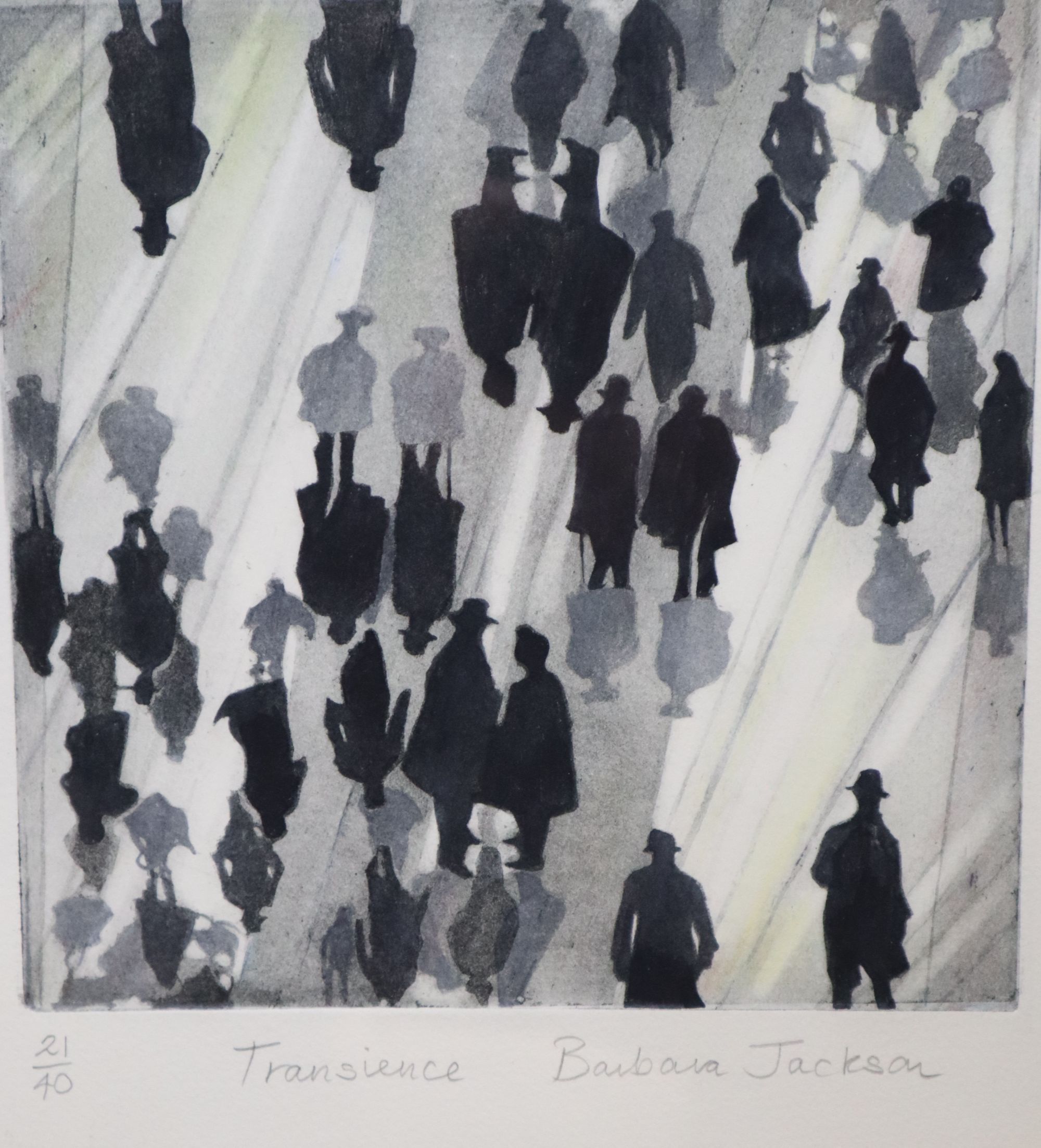 Six 20th century prints, including Dale Devereux Barker (b. 1962), Lurking Legend,